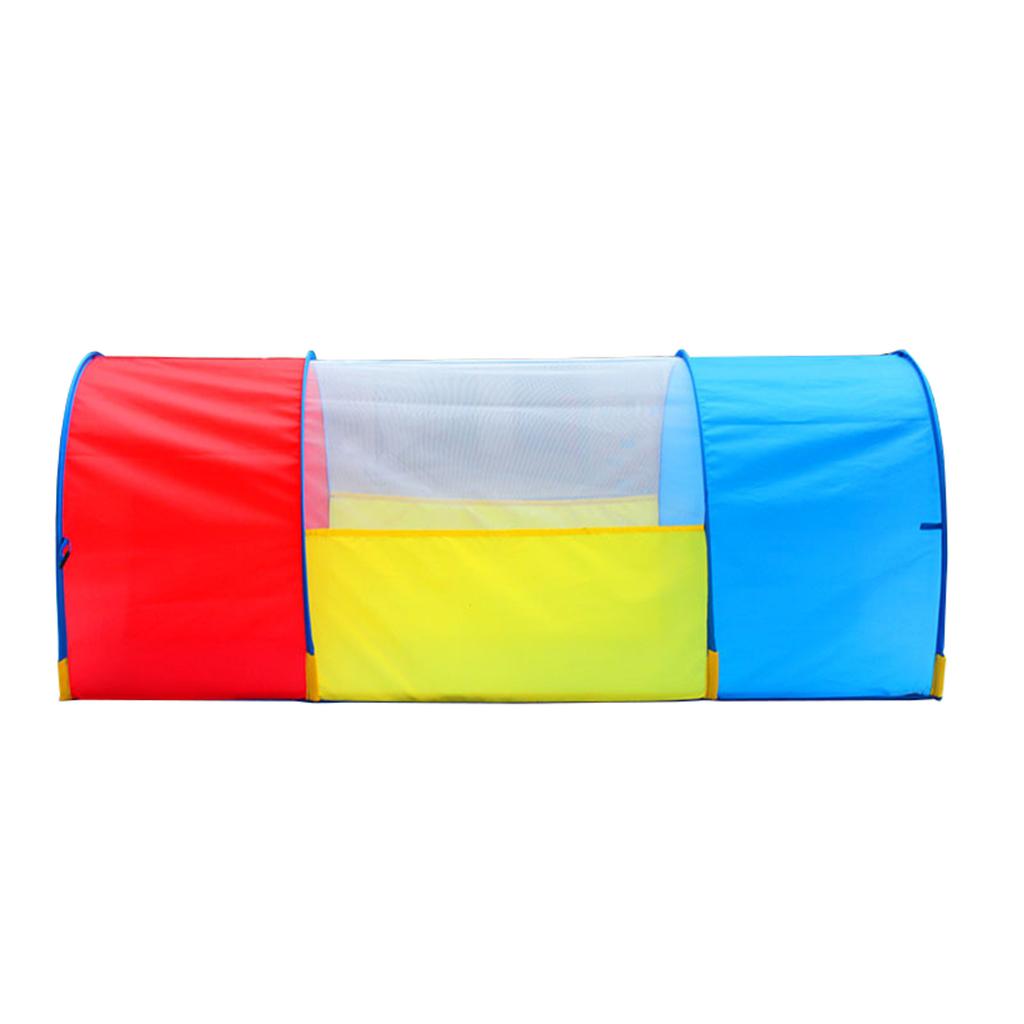 Multicolor Play Tunnel Kids Children -up Tent Crawl Tube 130 x 48 x 55 cm