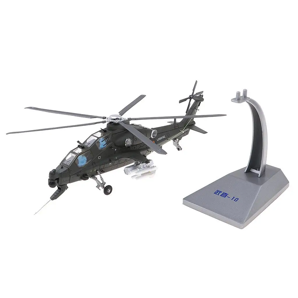  Scale Alloy Straight 10 Armed Helicopter Model  Diecast Plane Model Toys Kids Decoration