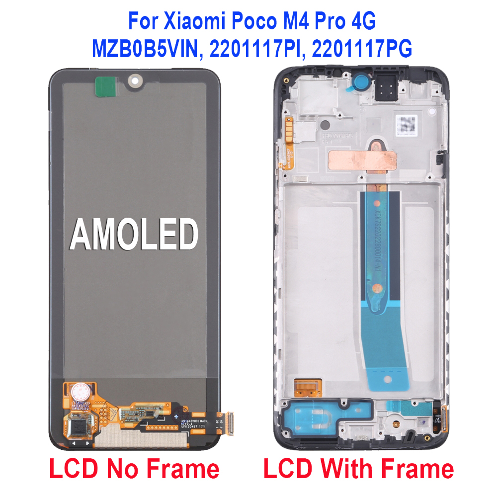 Для Xiaomi Poco M4 Pro 4G 5G LCD MZB0B5VIN 2201117PI 21091116AG MZB0BGVIN  дисплей сенсорный экран дигитайзер в сборе | AliExpress