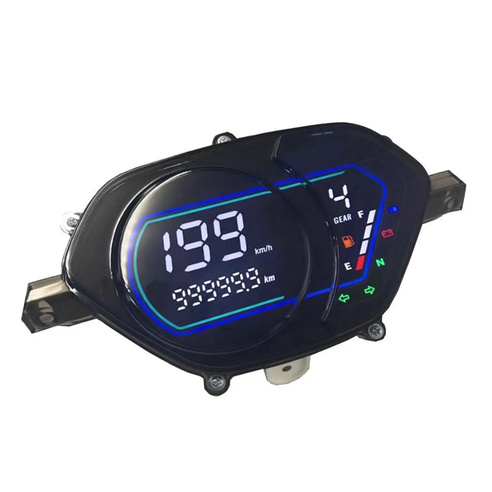 Motorbicycle Digital Instrument Parts Indicator Light Display Max 199km/H 12000RPM Tachometer Accessories Gauge Universal