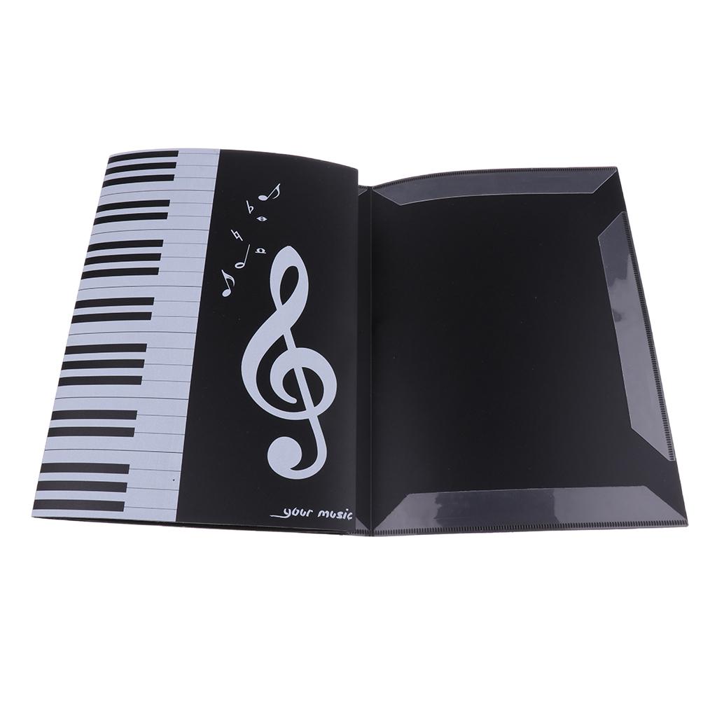 Tooyful Three Fold Piano Sheet Music Folder Music Score Clips Holder Parts for Music Lovers