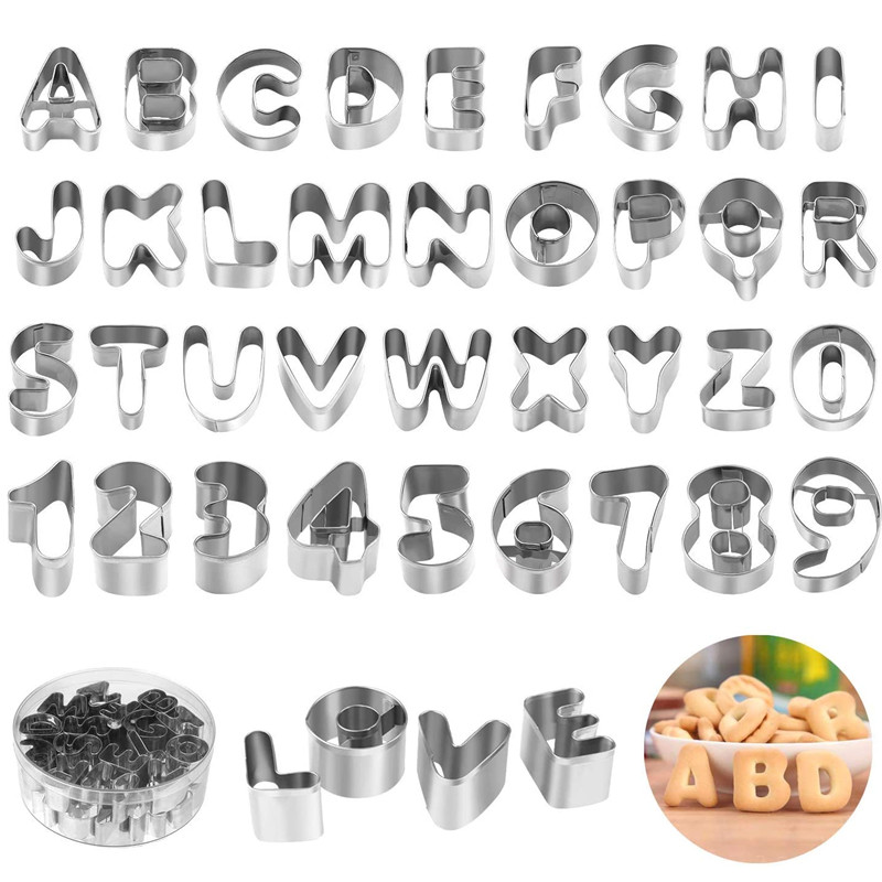 Description Picture 6 of itemNumber Fruit Cutters Alphabet Letter Cookie Cutter Set Decorating Tools Fondant Cutter Set