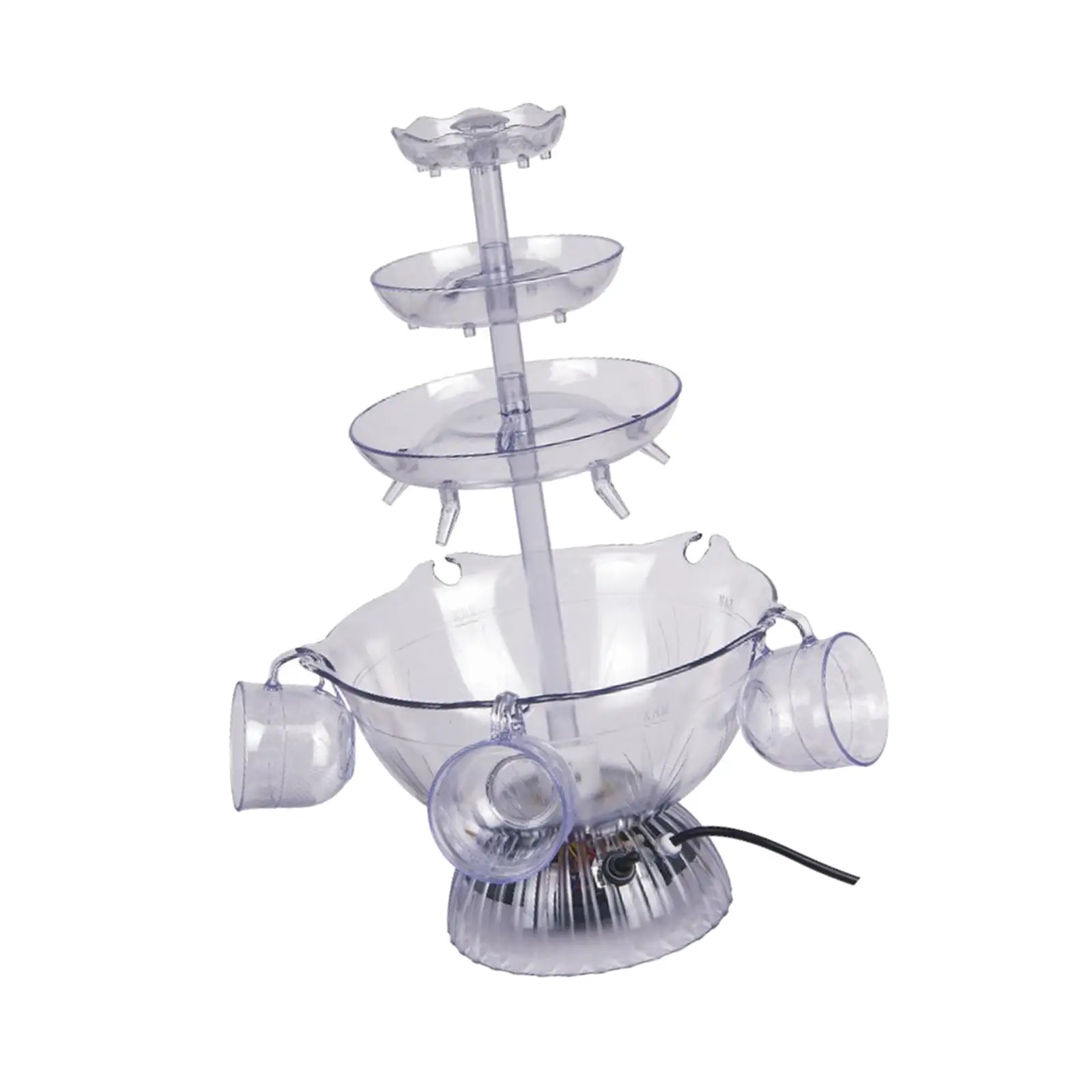 3 Tier Party Fountain DIY Waterfall Durable Multifunction Portable for