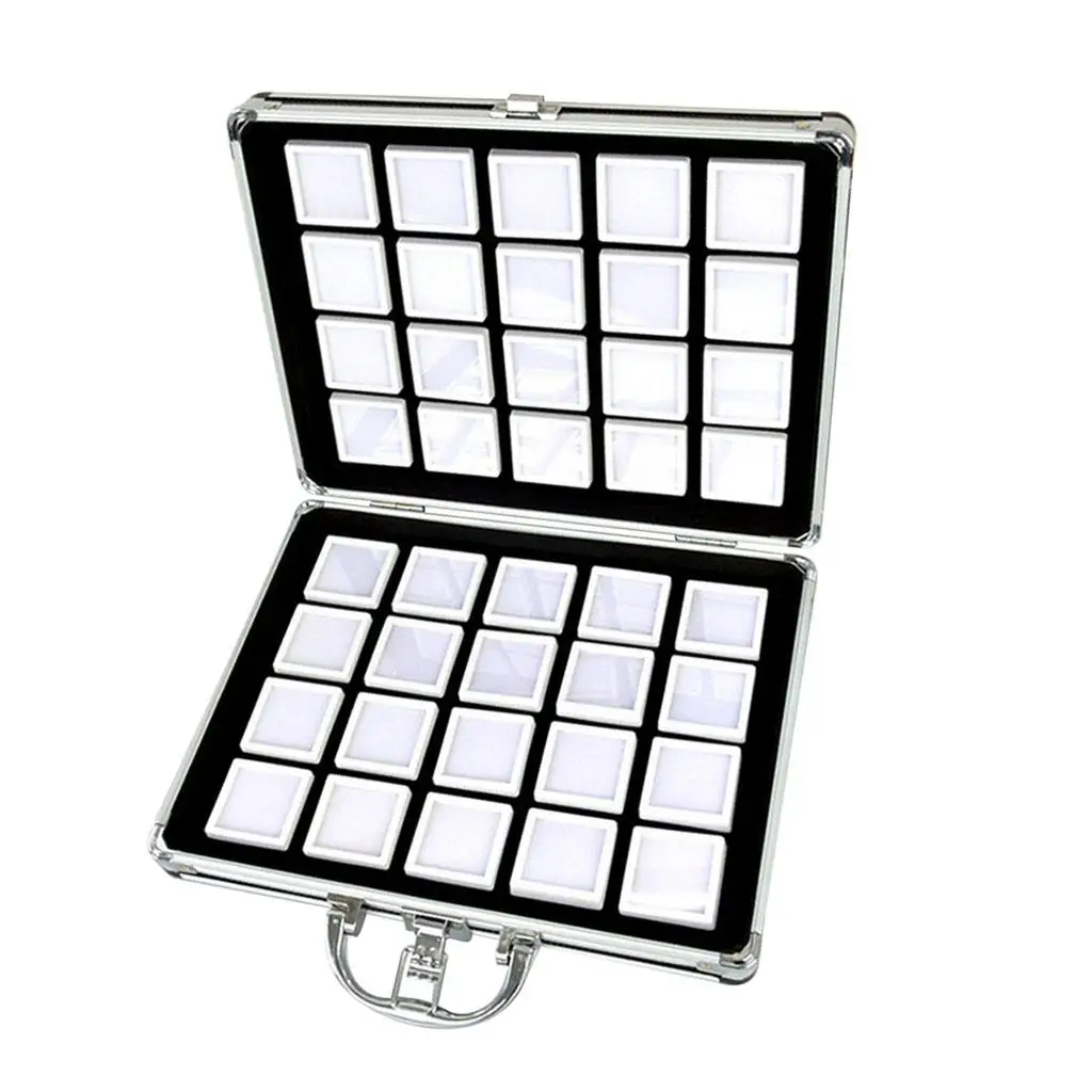 Luxury Aluminium Alloy Jewelry Box  Storage Case Tool Diamond Beads Organizer Accessories Shockproof and Durable High Capacity