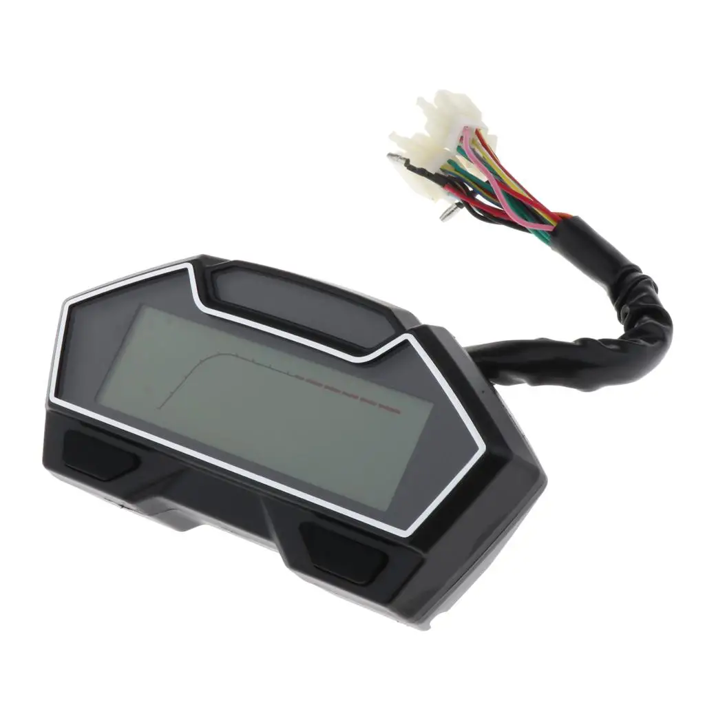 DC12V LCD Display Gear Indicator Water Temp  Black