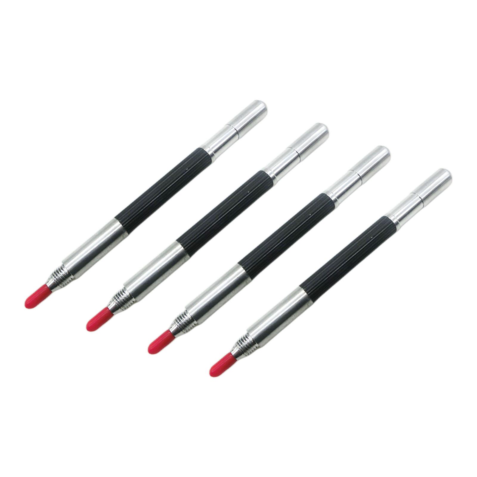 4 Pieces Tungsten Carbide Tip Scriber Pens Double Ended Cutting Multi Purpose