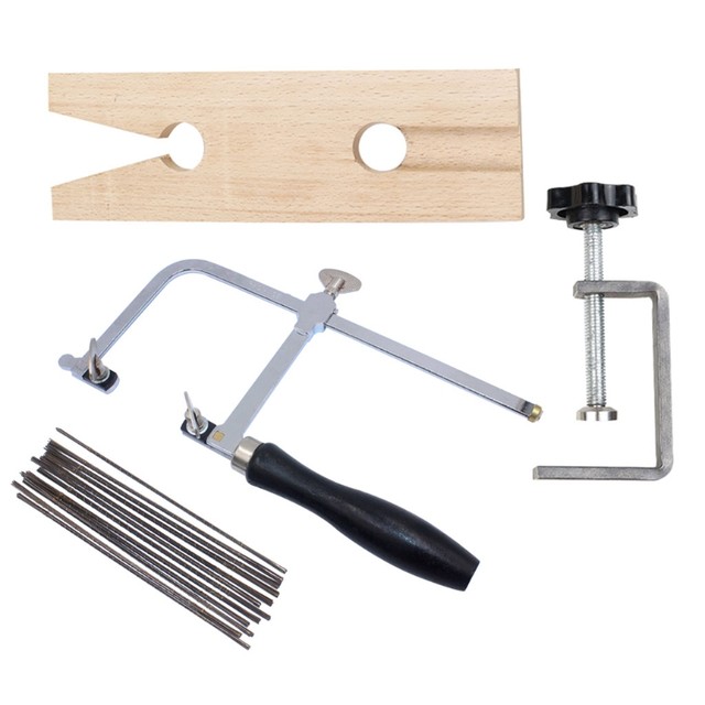 Jewelers Tools Set Including Jeweler Saw Frame Bench Pin Clamp