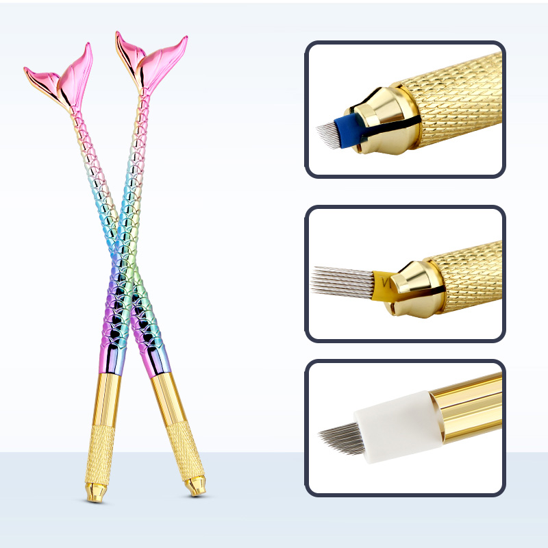 Best of 1pc Beauty Mermaid Manual Tattoo Pen Machine Permanent Makeup Eyebrow Hand Tool 3D Microblading Eyebrow Tattoo Tool Supply Reviews & Tips