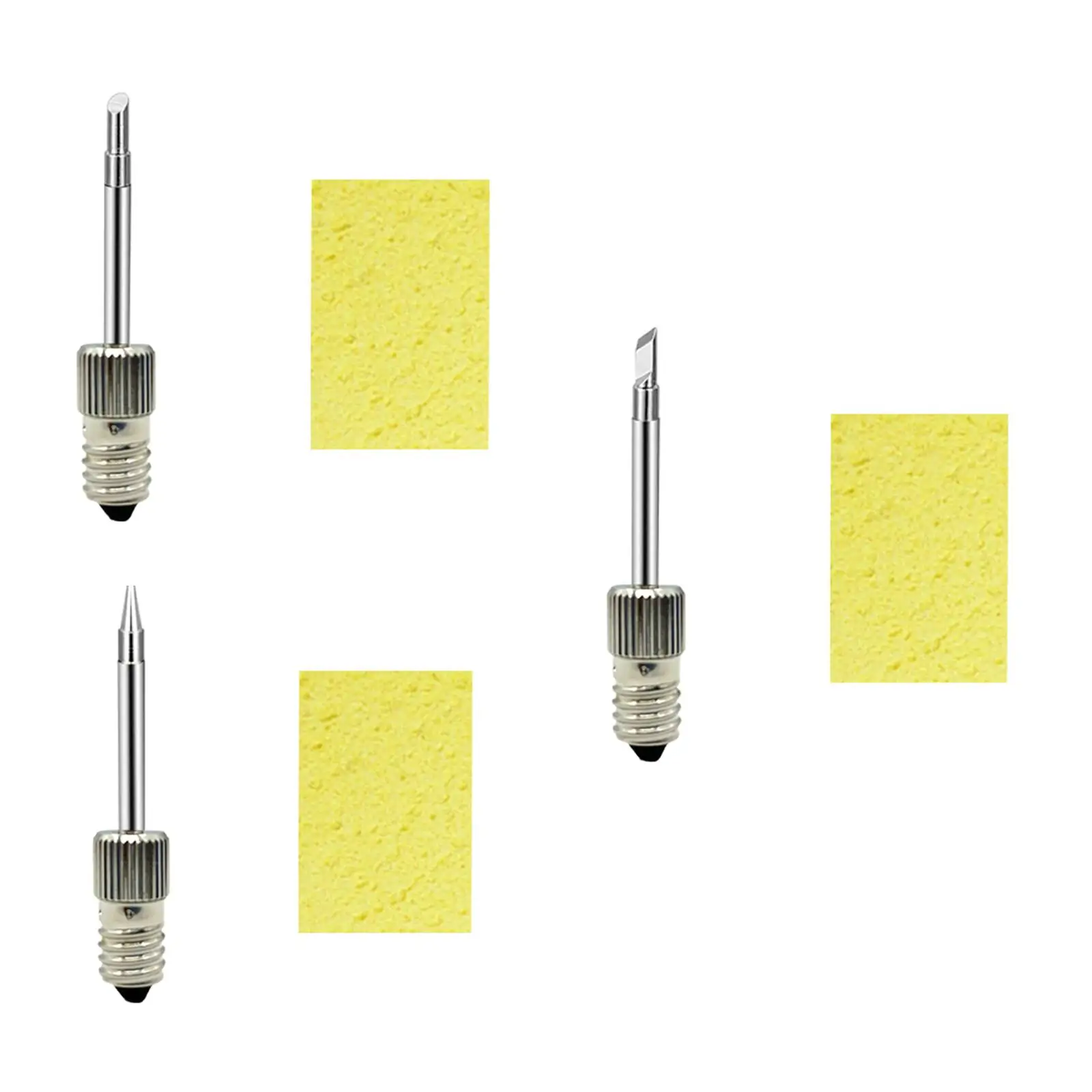 Soldering Tips Threaded Soldering Iron Head Welding Soldering Tips for E10 Interface Soldering Tips Tools