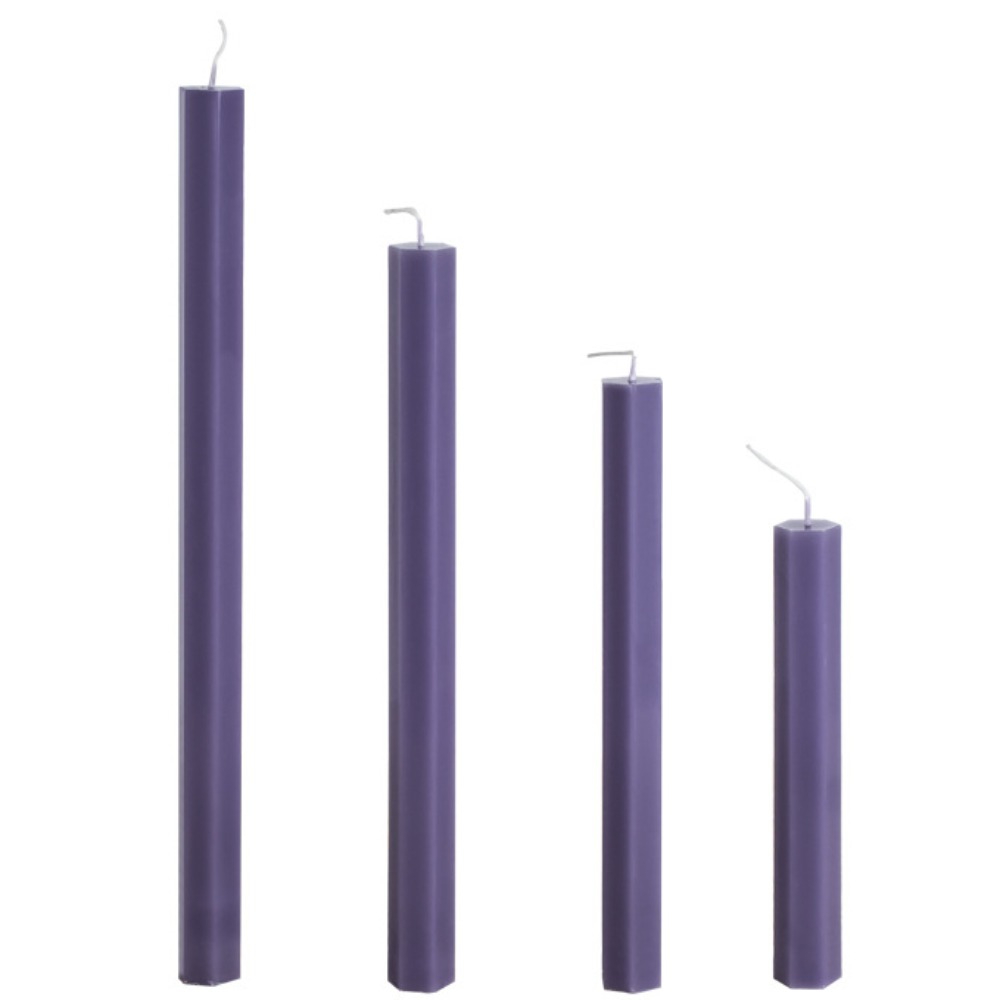 Description Picture 6 of itemHexagon Stripe Pole Acrylic Candle Mold Pointed Long Rod Making Set Geometry Candlestick Plastic Mould Home Party Art Decor Gift