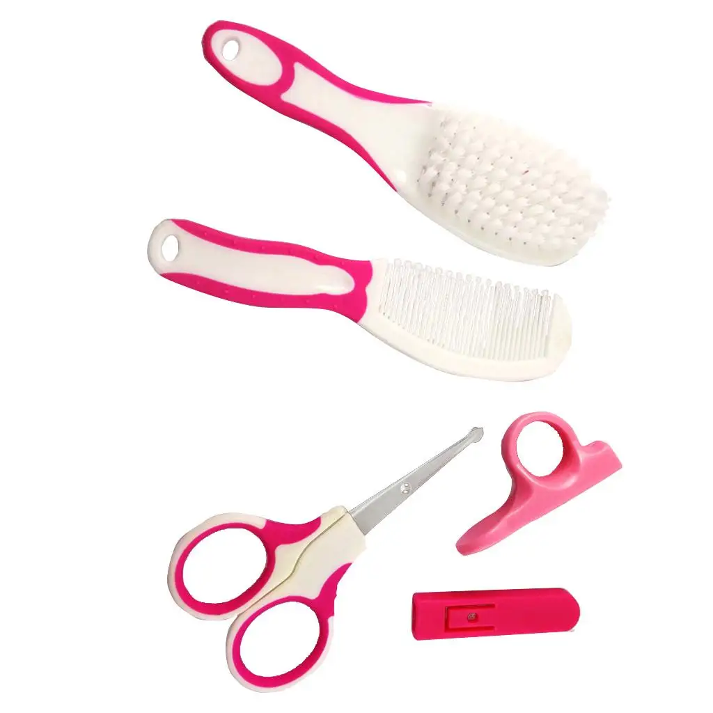 6pcs/Set Newborn Baby Kids Nail Hair Health Care Grooming Manicure Brush Kit