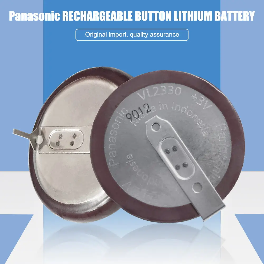 2PCS/LOT 100% Original New For PANASONIC VL2330 VL 2330 Rechargeable lithium battery coin cell for car key Remote Watch remote battery