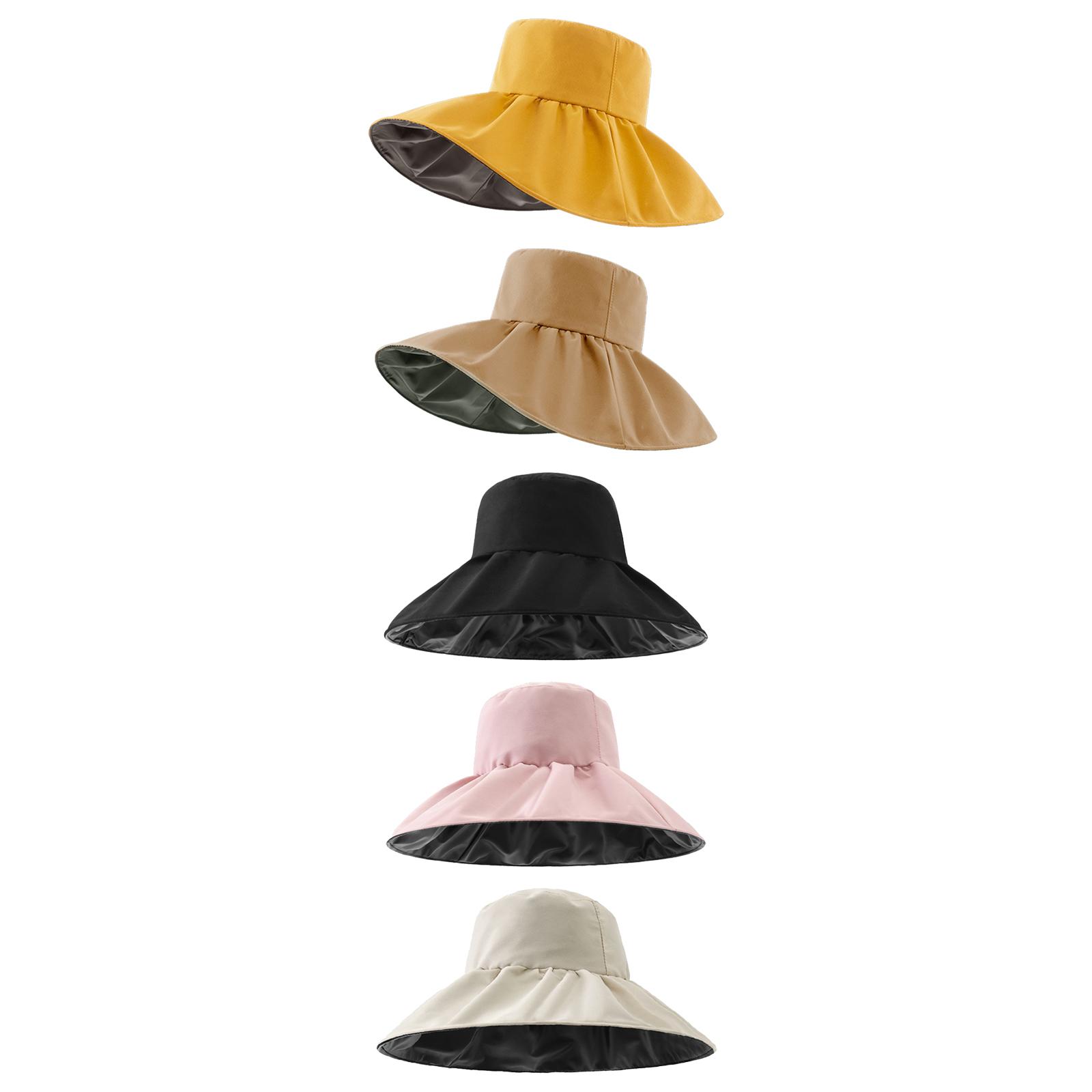 Women Sun Protection Sun Hat Wide Brim Bucket Hats with Chin Strap Removable