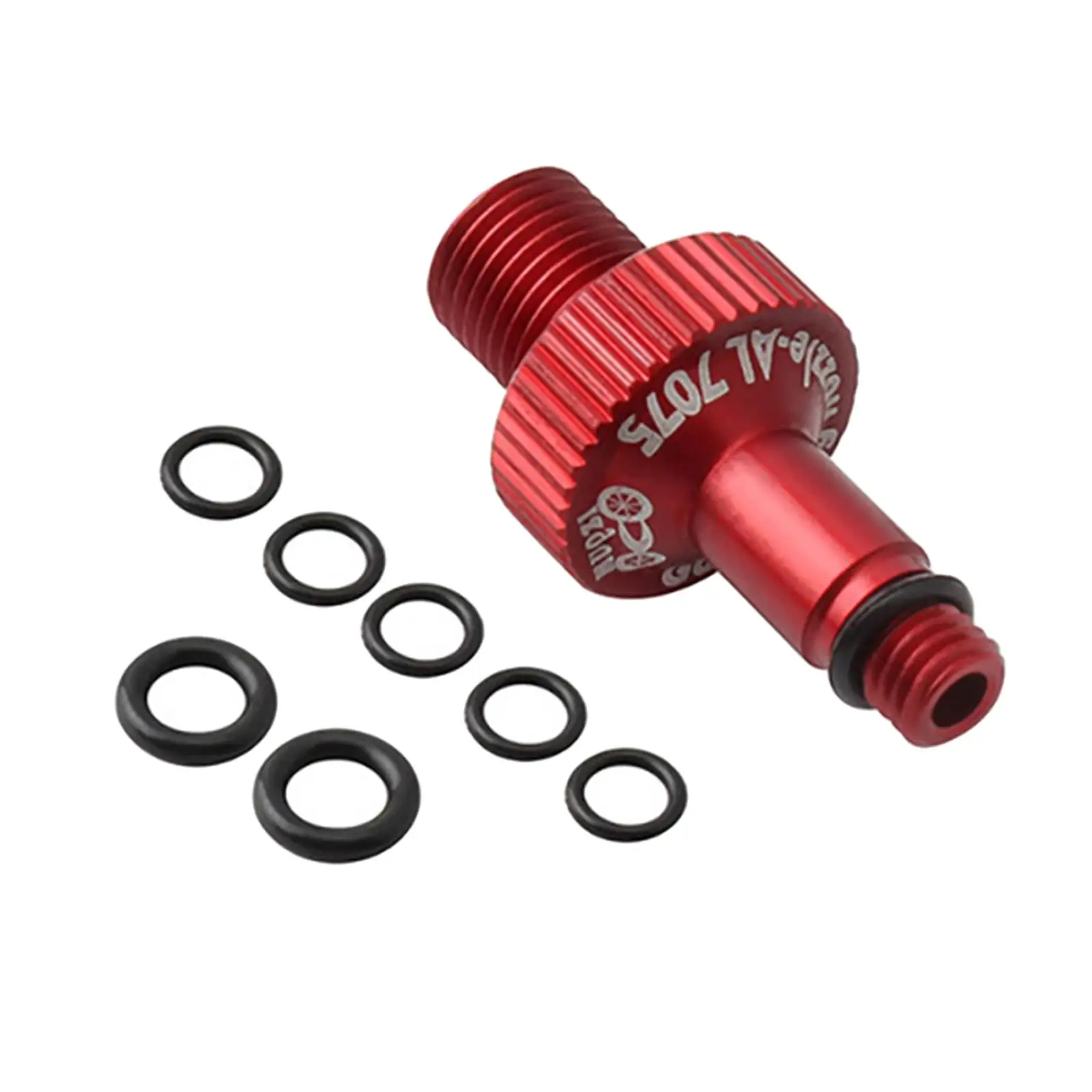 Bike Valve Adaptor Nozzle for Cycling Repair Tools Premium with Seal Rings