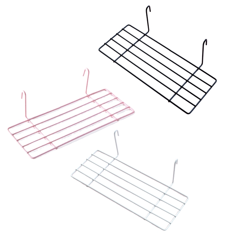 Description Picture 2 of itemGrid Photo Wall Accessories Hanging Basket Wrought Iron Wall Decoration for Creative Shelf Organizer with Hooks