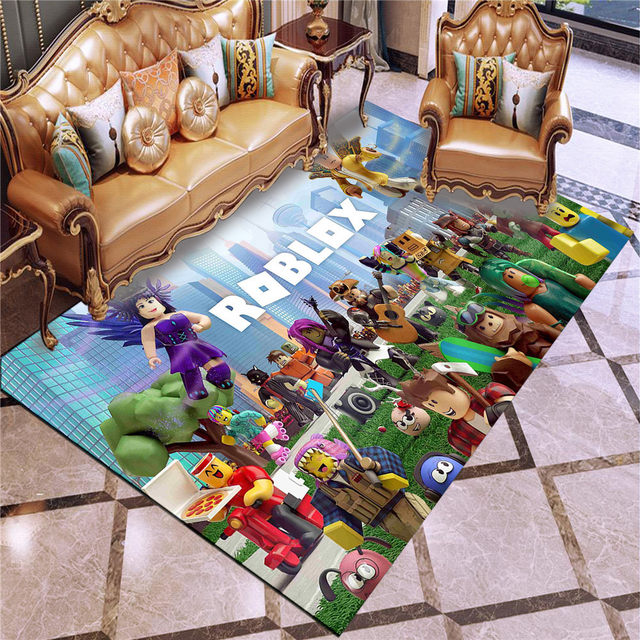 ROBLOX Flannel Blanket Thickened Cover Soft Warm Skin-friendly Blanket  Family Sofa Blanket Wear-resistant and Durable