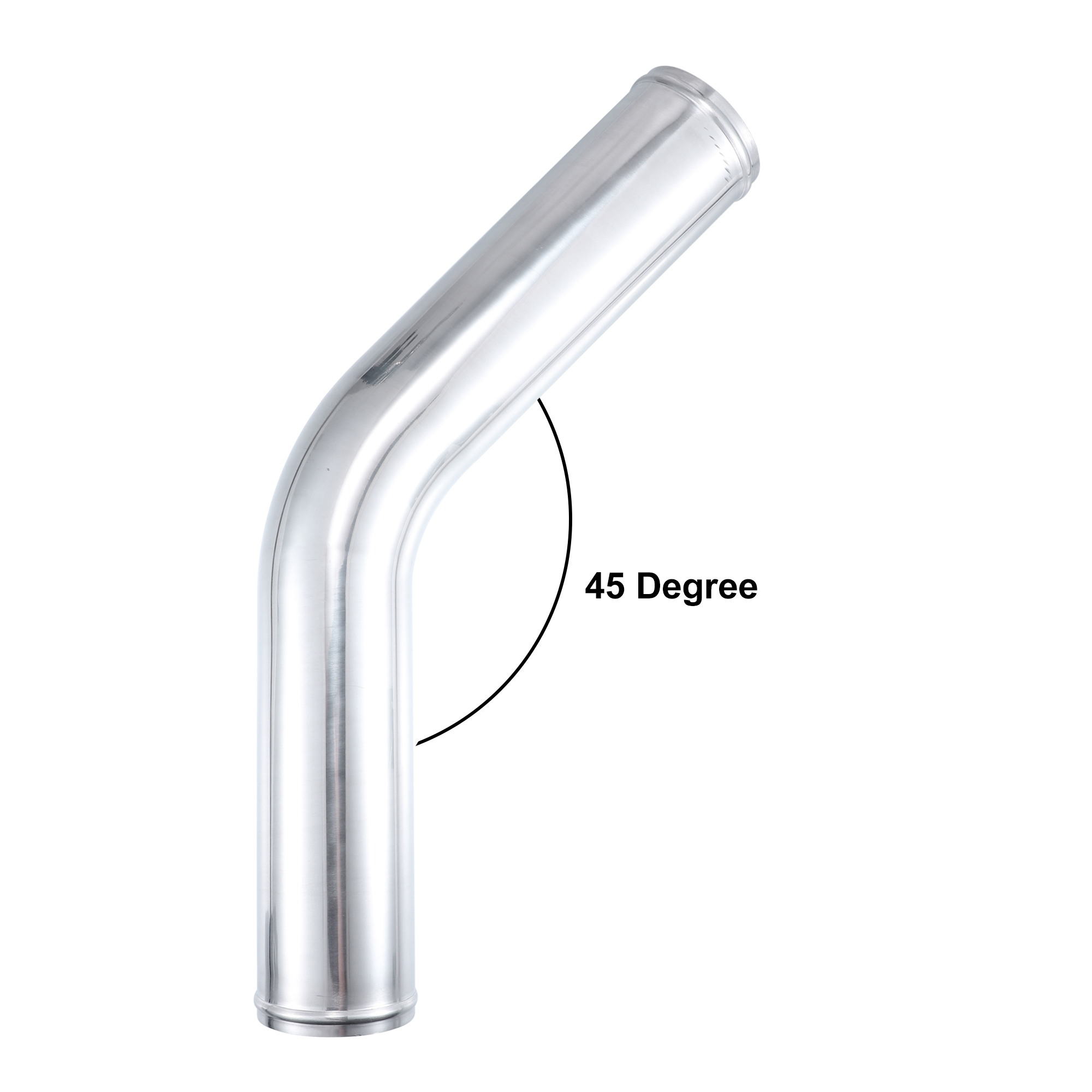 UXCELL 45-Grad-Ladeluftkühlerrohr, 63 mm, 70 mm, 76 mm Außendurchmesser, 300 mm, 500 mm langes Aluminiumlegierungsrohr, Ladeluftkühlerrohr, Lufteinlassrohr – Detail 5