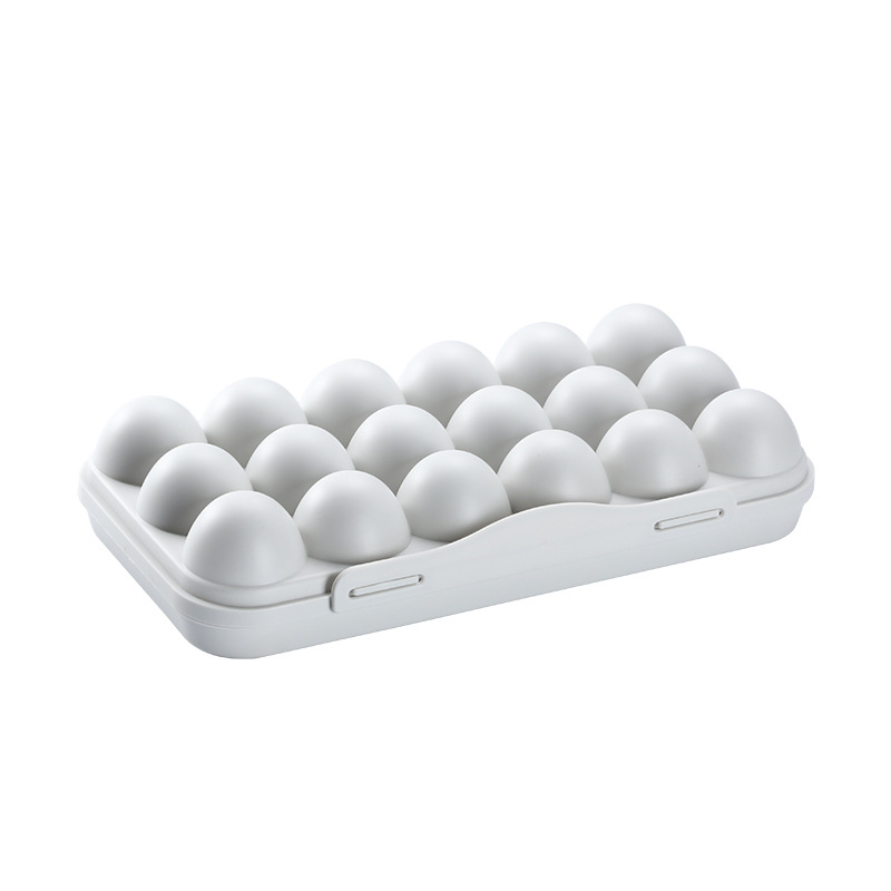 Description Picture 6 of itemPlastic Eggs Holder, Plastic Anti - collision Storage Box Tray Container, Household Kitchen Eggs Organizer Supplies, 12 Seats
