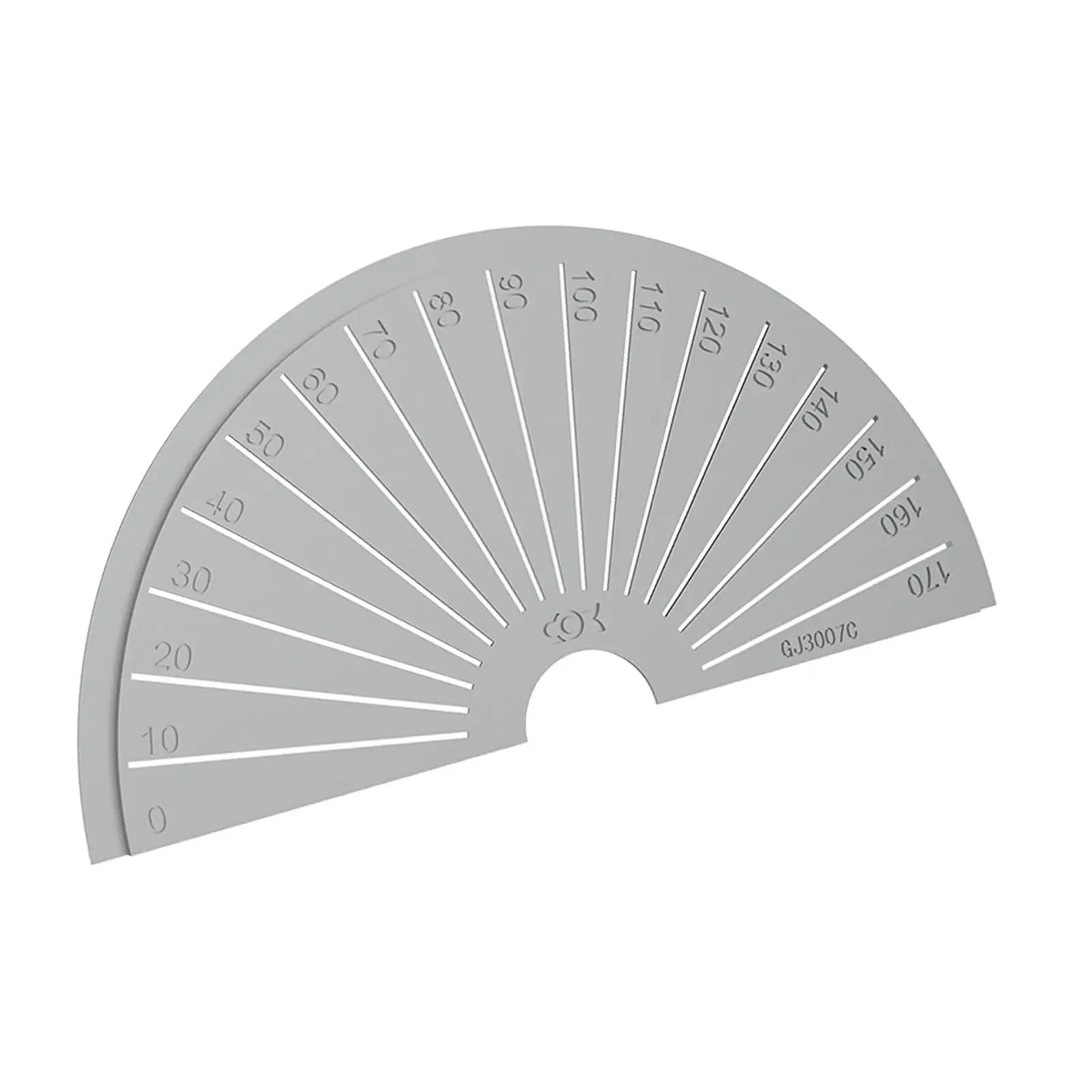 Stainless Steel Protractor Model Parts Universal 3.15`` Measuring Round Head Protractor for Drawing Model Prop Angle Measurement