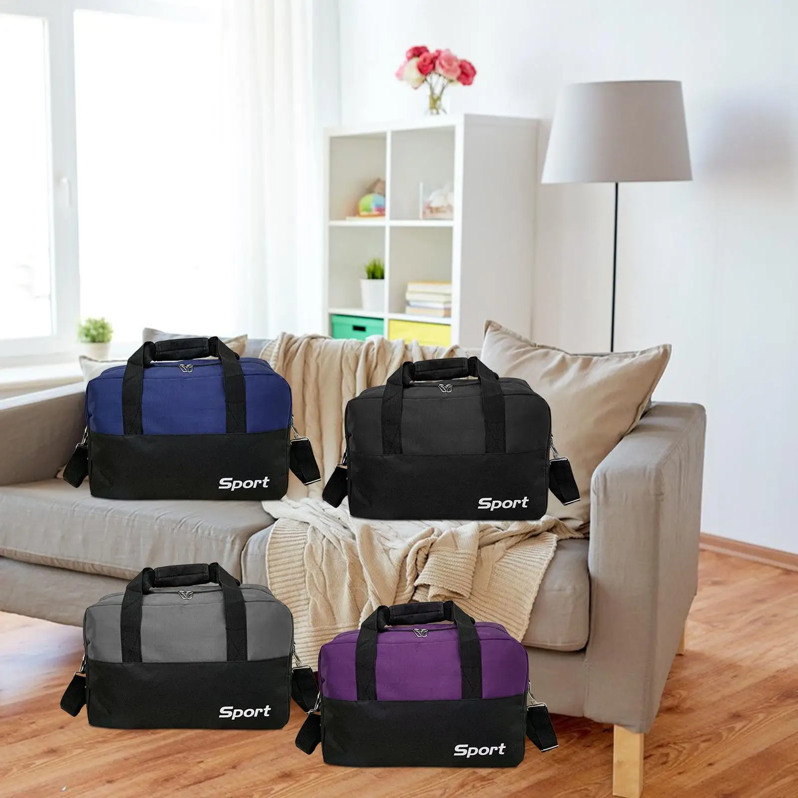 Gym Bag for Women and Men, Small Duffel Bag for Sports, Gyms and Weekend Getaway, Dufflebag, Lightweight Carryon Gymbag