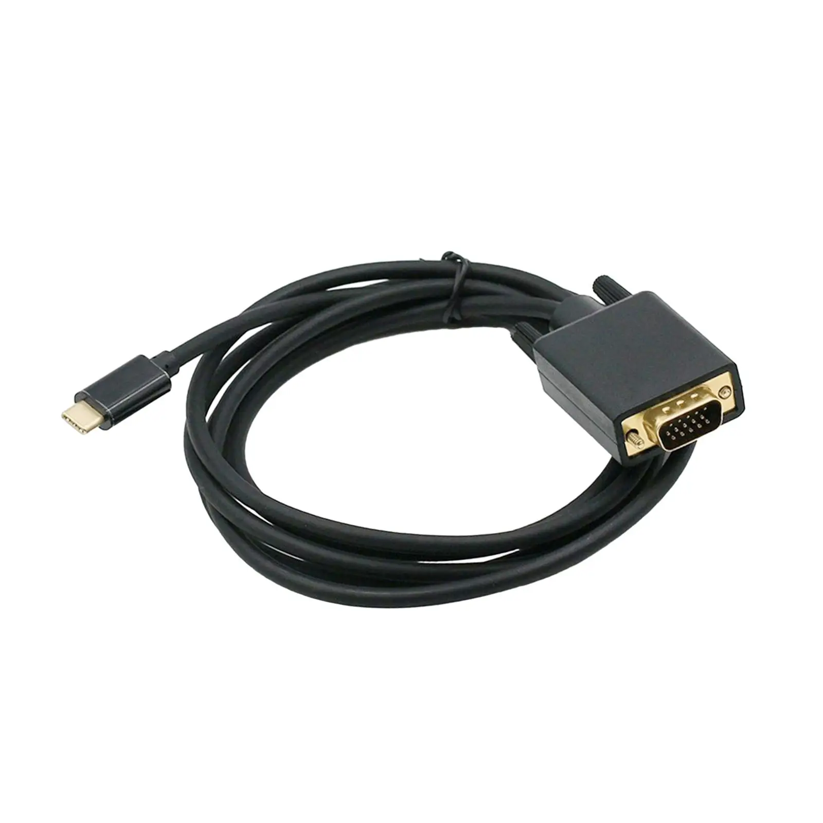 USB C to VGA Cable Tablet Plug and Play Monitors Projectors USB Type C to VGA Demo Computer Smartphones 1080P 6ft Adapter Cable