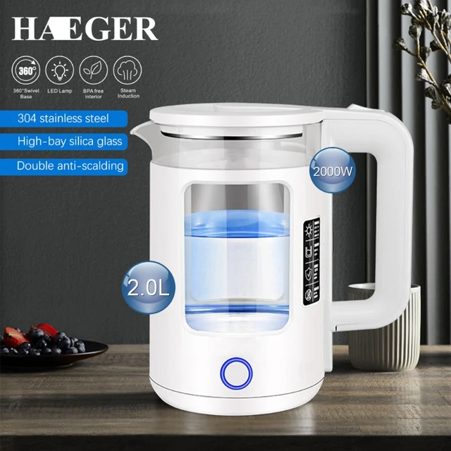 Hervidor electrico agua haeger 1,7 l