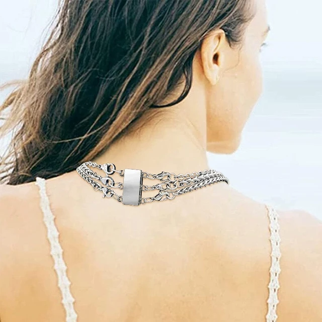 shopnecklet 🖤 the magnetic necklace layering clasp #shopnecklet #jew... |  TikTok