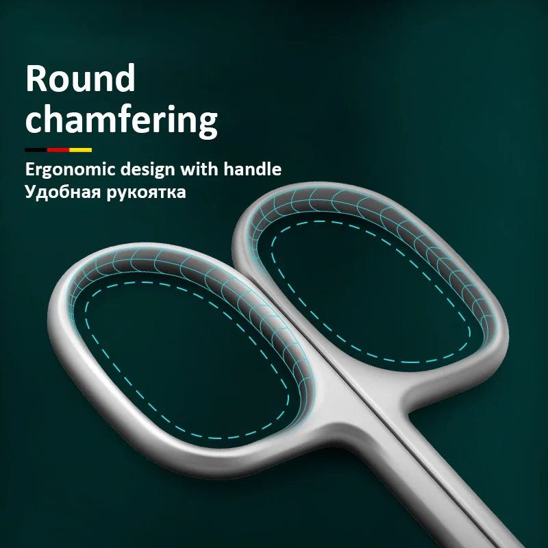 Description Picture 6 of itemStainless Steel Curved Tip Thin Blade Cuticle Scissors Nail Clippers Trimmer Manicure Tools Eyebrow Tools Dead Skin Remover