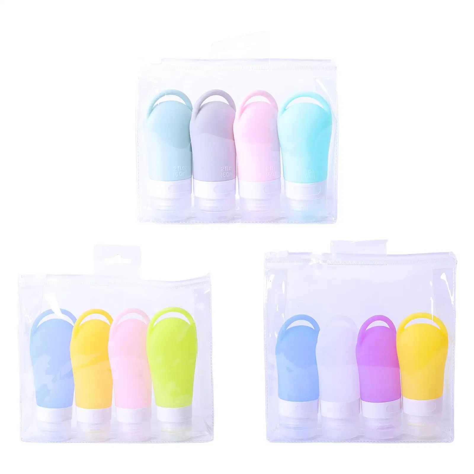 Silicone Travel Bottle Portable Refillable for Body Wash Soap Home Use