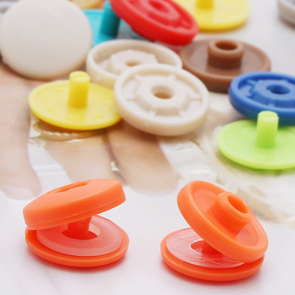Description Picture 3 of item10sets Hand Press Type Round Snaps Buttons Tools Free T5 Button Fastener Snap Clothes Accessories DIY Crafts Sewing Accessories