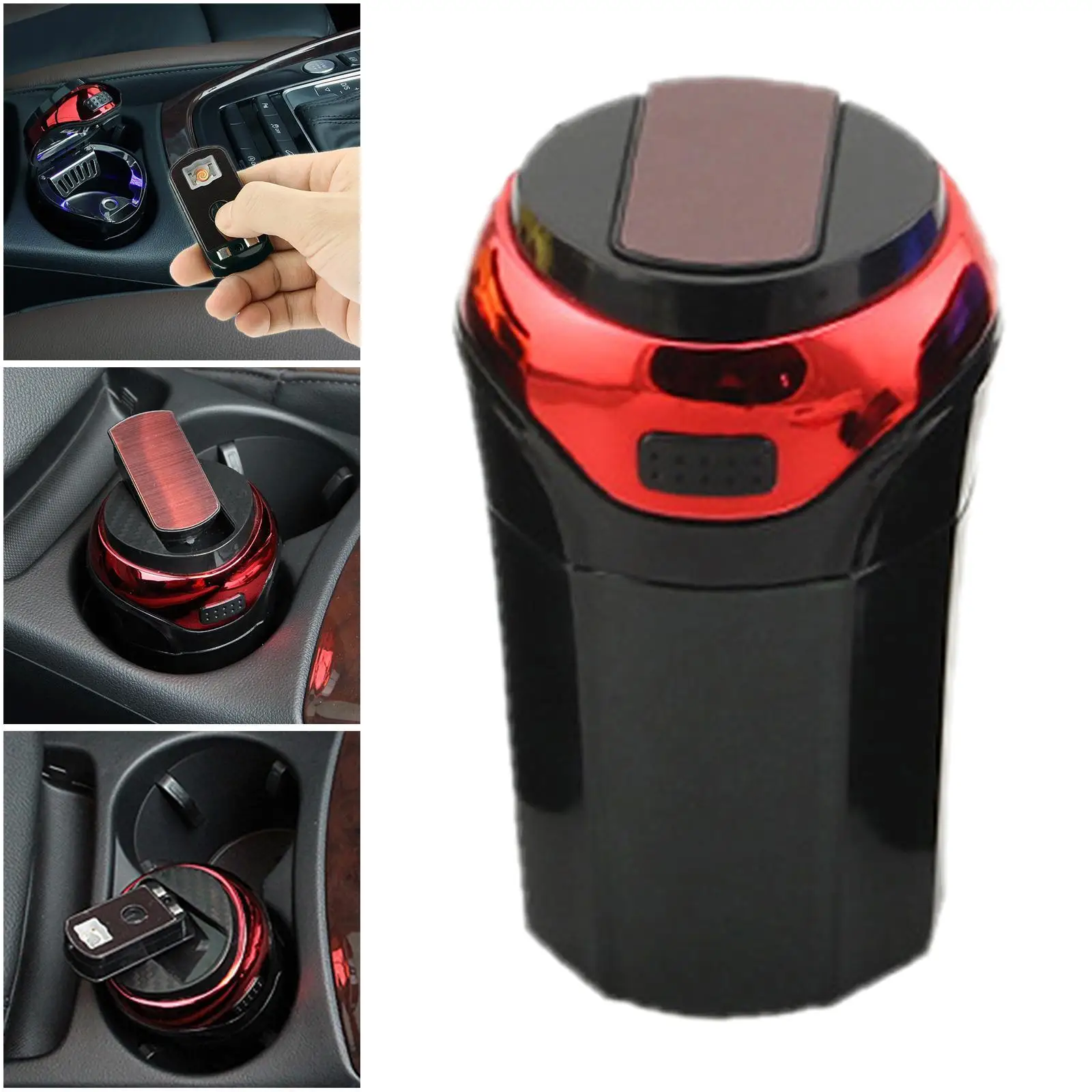 Car , Easy  Detachable Car  with Lid and Removable Lighter  Car Cup Holder