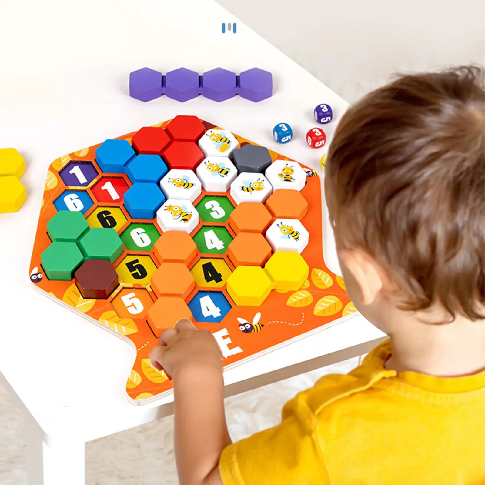 Honeycomb Puzzle with  Stacking Block for Learning Toy Challenge