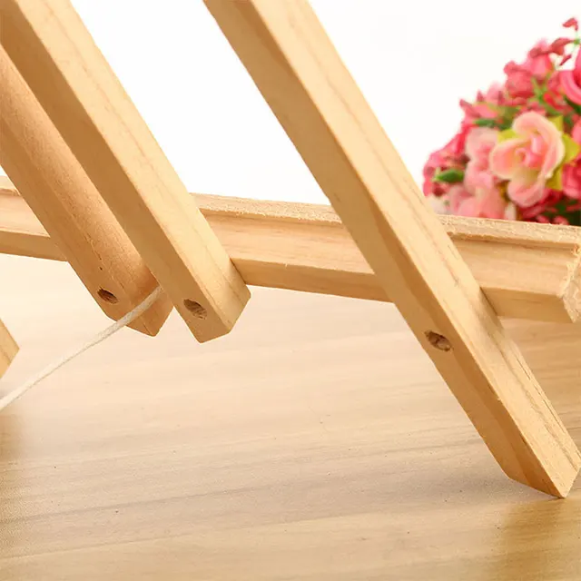 Caballete de mesa de madera de haya para artista, soporte de madera para  pintura artesanal, suministros de arte para decoración de fiestas, 30cm -  AliExpress