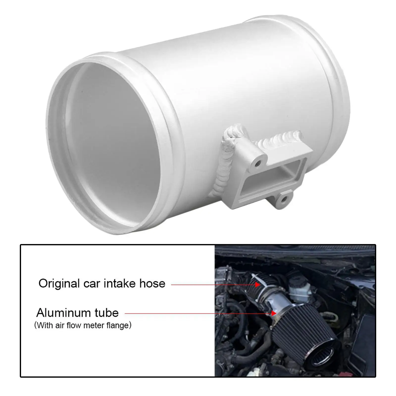 Maf air Flow Sensor Adapter Tube Replacement High Performance Aluminum Alloy