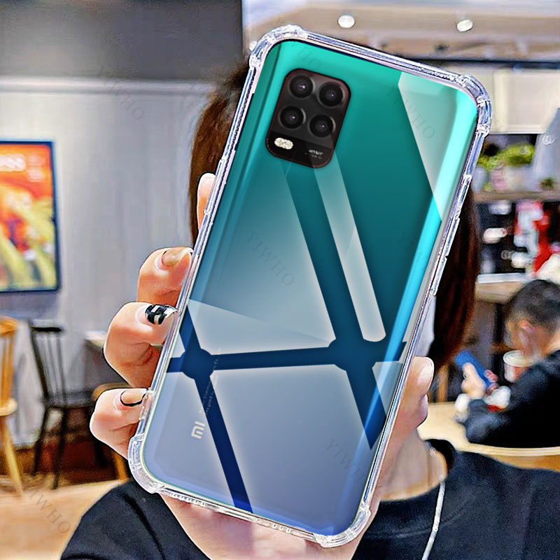Klare Handyhülle für Xiaomi Mi 10 Lite 5G, TPU, transparent, HD-Abdeckungen, Schale für Xiaomi Mi 10 Lite 5 g, 6,57 Zoll, M2002J9G, stoßfest – Detail 2