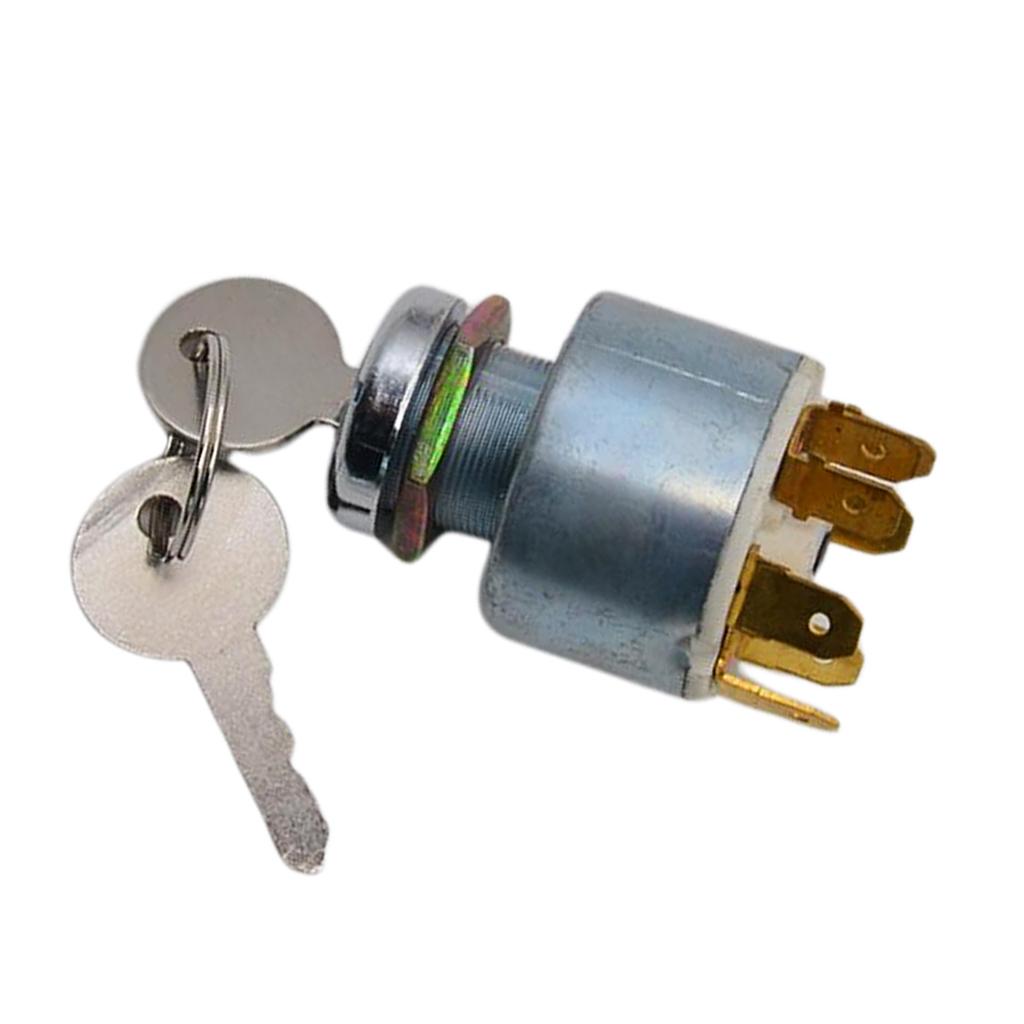 12V Universal Ignition Switch & 2 Keys - Boat Car Lawnmower Classic/Kit Car