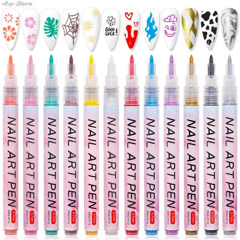 Best of Nail Art Drawing Graffiti Pen Waterproof Painting Liner Brush DIY 3D Abstract Lines Fine Details Flower Pattern Manicure Tools Reviews & Tips