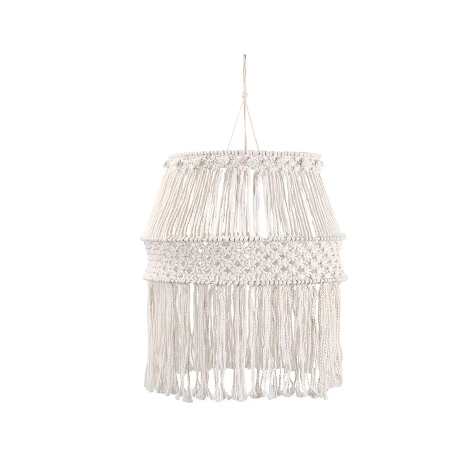 Macrame Lamp Shade Nordic Hanging Lampshade for Living Room Party Decoration