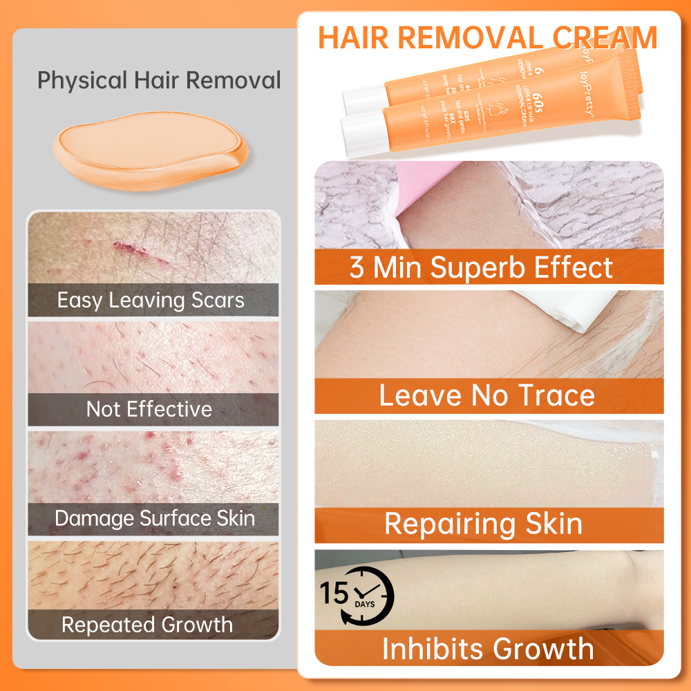 Best of Face Hair Remover For Ladies Women Depilation Cream Pain Without Underarm Lip Hair Wax Skin Care Facial Hair Removal Cream Tool Reviews & Tips - Image 2