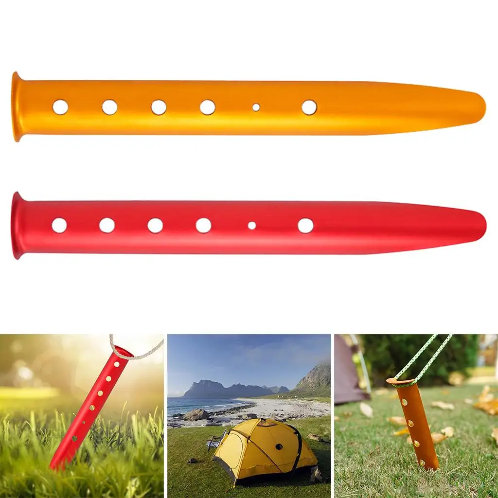 Aluminum Alloy Tent Stakes Strong Tent Pegs Tent Nail for Outdoor Camping Hiking
