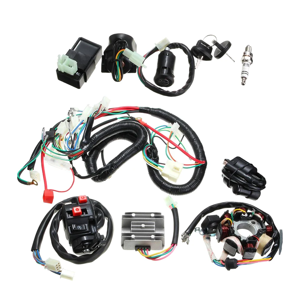 Wiring Harness Solenoid Coil  CDI For 125 150 250cc Motorcycle ATV