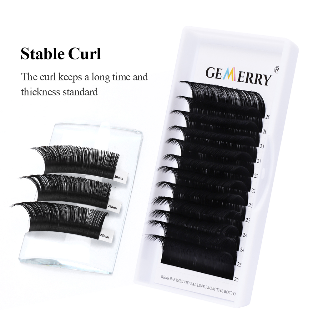 Best of 25mm Individual Extension Eyelashes Natural Soft Volume Lashes Faux Mink Classic Lashes Handmade Korea Silk Mink Lash Supplies Reviews & Tips - Image 2