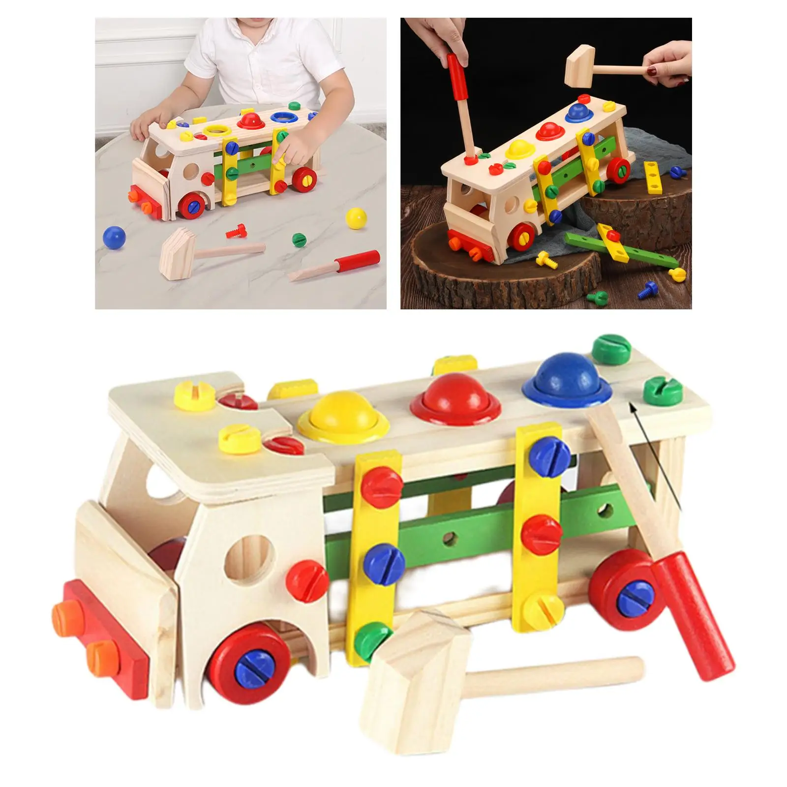 Assembly Disassembly Engineering Car Educational Toys Matching Game Screwing Blocks Game Preschoolers Boys Children Baby Kids