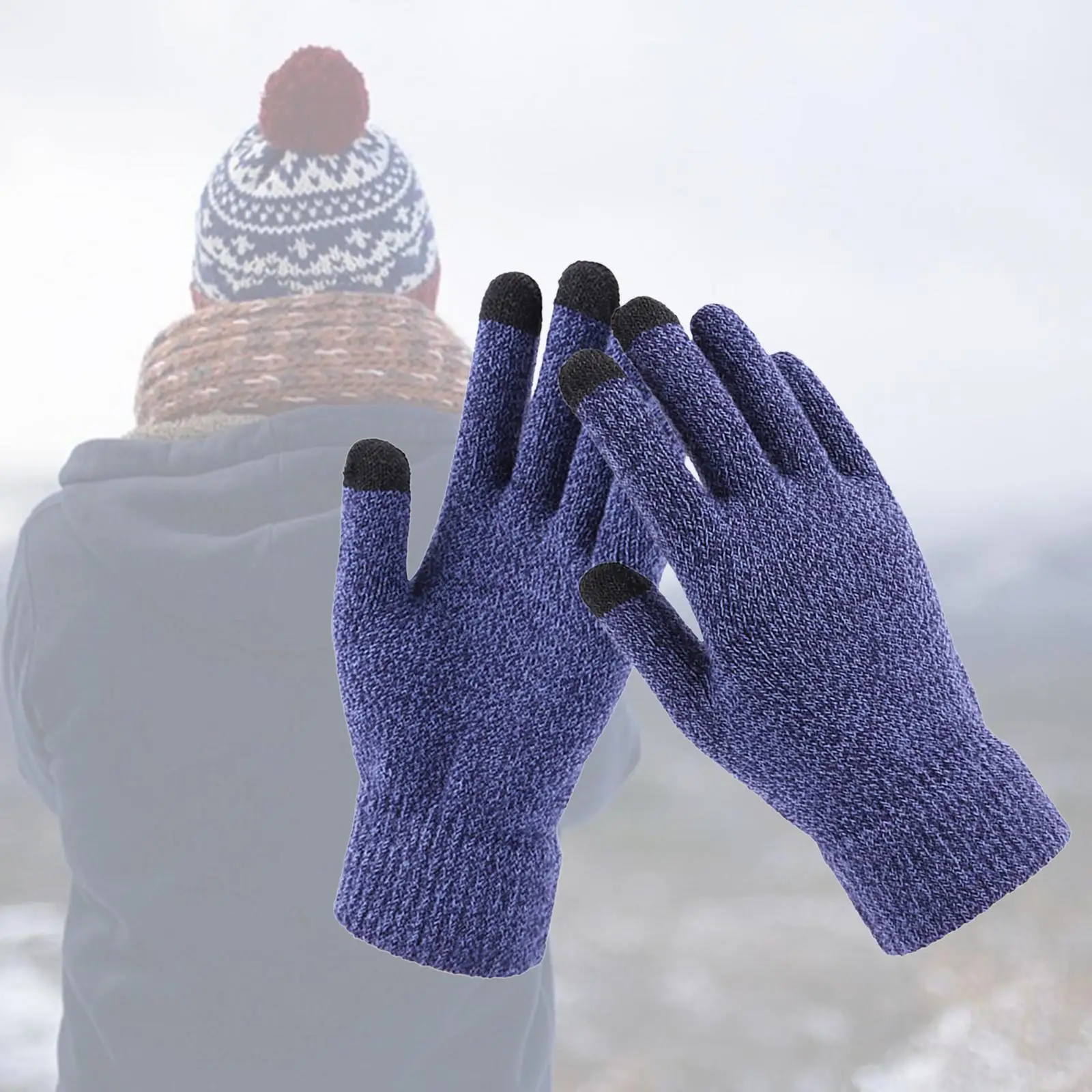 Winter Men Women Gloves Touch Screen Cold Weather Windproof Gloves Outdoor Sports Warm Thermal Running Ski Gloves