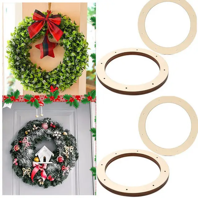 30 Pcs Floral Circles Material Christmas Wreath Frame Flower Garland Foam  Garlands For Crafts Venue Setting Props Round Rings - AliExpress