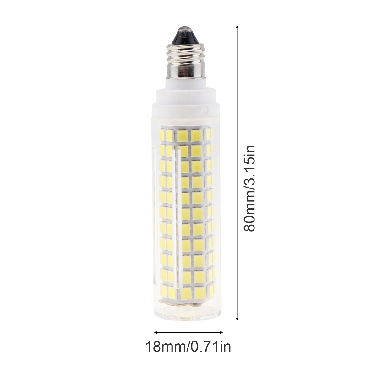 15w 110v branco branco quente 136 leds