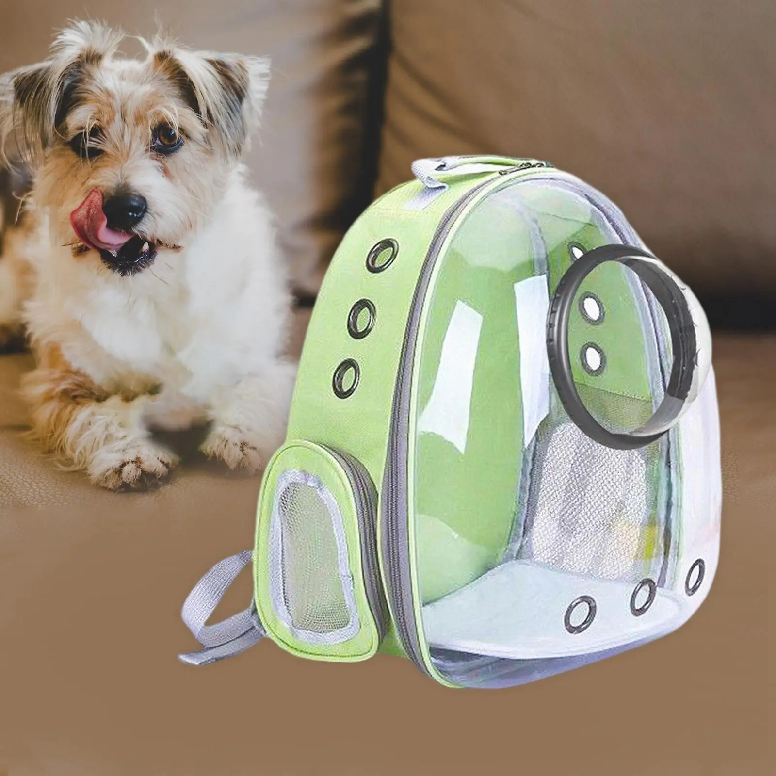 Pet Backpack Transparent Handbag Heat Proof Dog Cat Carrier Bag for Camping Travel