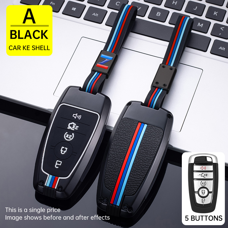 New Black Metal Auto Chiave A Distanza Della Copertura Della Cassa Del Supporto Per Ford Fusion Mustang Explorer F-150 F-250 F-350 2017 2018 Accessori Auto - Sb09c06941b13401ca17bb9de7c6db42f0