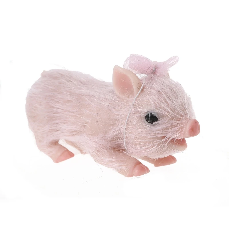 draculaura doll 2022 Reborn Pig Animal Model Baby Bed Reborn Infant Supplies Durable Silicone Toy our generation dolls