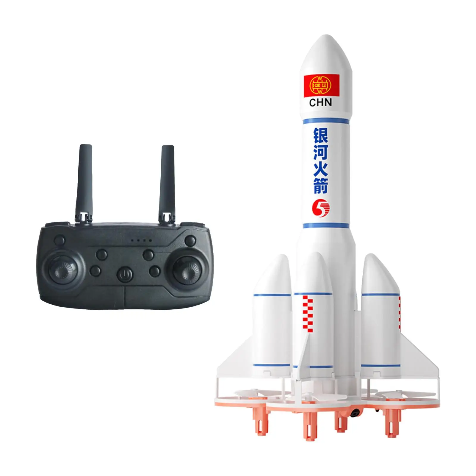 RC Drone Space Shuttle 4 Turbofan Easy Control with Battery Remote Control Plane RC Flying Toys RC Space Rocket for Youth Teen